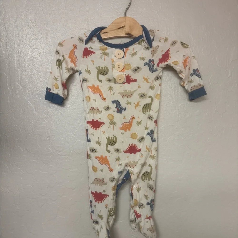 $14 ADD ON milkberry bamboo henley romper 3-6M Zara Janie and Jack Baby Gap